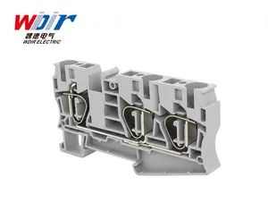 DIN Rail Mounted Terminal Block Spring Terminal Block 10mm 3way - Image 2