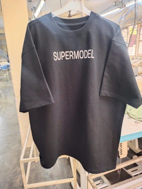 Drop Shoulder T Shirt Pattern Solid Neckline Round Material Cotton Style Drop Shoulder Packaging Type Plastic Bag Design Simple Solid Pattern - Image 3