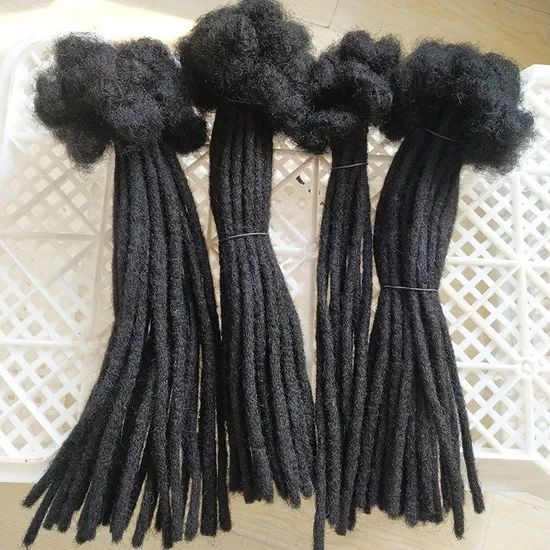 Afro Kinky Dreadlocks Braids Crochet Braiding Hair Extensions Handmade Soft Dreadlocks - Image 2