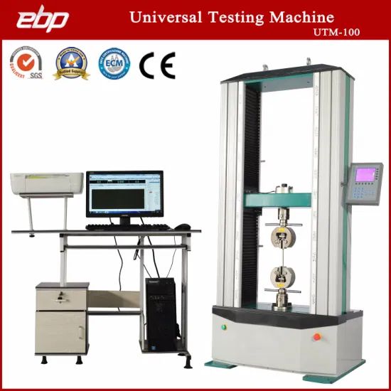 100kn Instron Computer Universal Tensile Testing Machine Trademark EBP Weight 100-500Kg Model NO. UTM-100 Maxcapacity - Image 2