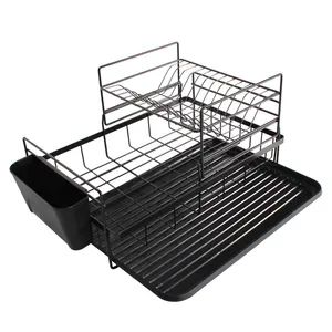 Kitchen Storage Holders Dish Rack Sets 3-5PCS Origin China Capacity 2tiers Shape Rectangular Folded Detachable HS Code 7909000000 - Image 3