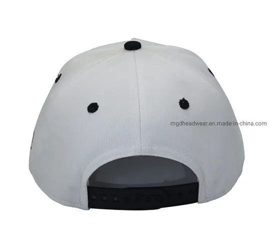 High Quality Two Tone Embroidery 6 Panel Black Custom Snapback Caps - Image 3