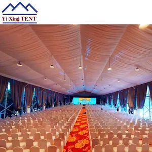 Made in China 15X30m 20X60m 50X100m Herringbone Roof Glass Wall Event Accessories Party Iight Transparent PVC Roof Tarpaulin Party Tent for Sales - Image 5