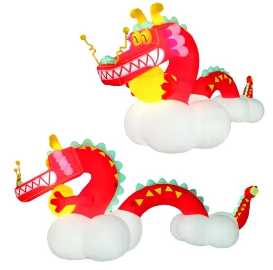 Customized Giant Spring Festival Inflatable Cartoon Red Dragon Mascot Inflatable Dragon Year Mascot - Image 5