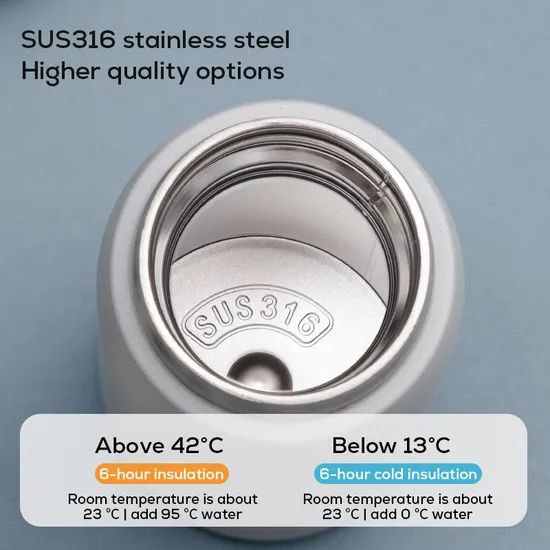 316 Stainless Steel Stocked None Color Box 210ml, 280ml Vacuum Flasks - Image 3
