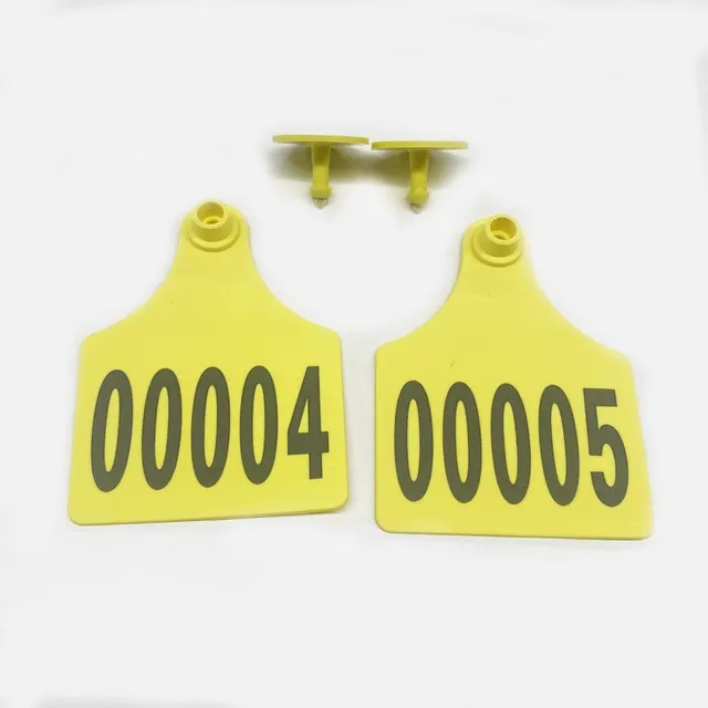 Large TPU Visual Ear Tag for Cattle | Custom Printed Cow Ear Tags With Metal Pin Head - Image 3