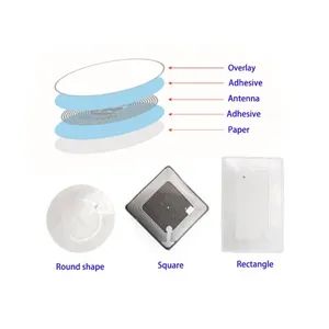25mm Waterproof Coated Paper NFC 213 Chip RFID Tag Sticker MOQ 5000 PCS Trademark OEM Material Paper Memory 144byte Model NO. - Image 2