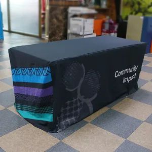 Custom Printed 6 Feet Trade Show Table Cloth Table Cover for Event - Image 4