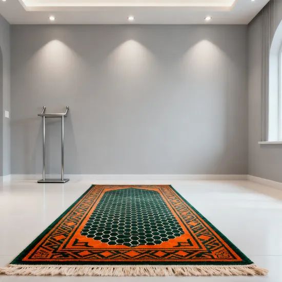 Customized Color Modern Style Soft Polyester Mat for Muslim Prayer Home Travel Rugs - Image 5