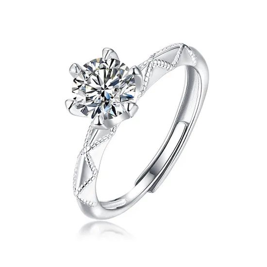 Latest Fashion Trends Adjustable Vvs Moissanite 925 Silver Rings - Image 6