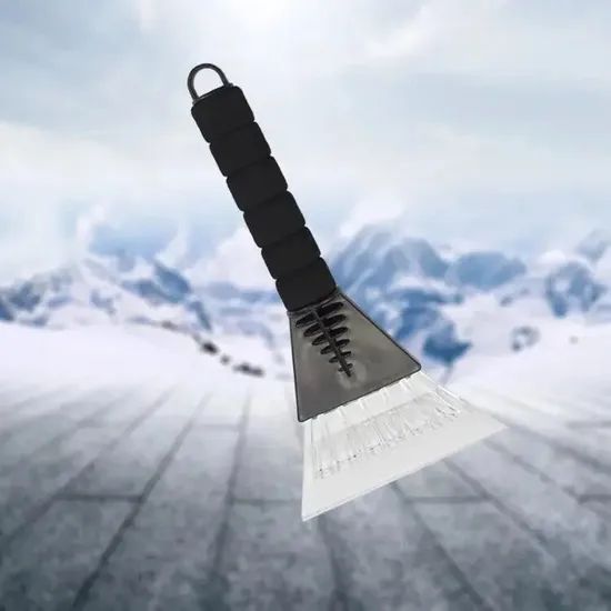 Ice Scraper Squeegee Plastic Ice Snow Scraper with Soft Handle Car Magical Ice Scraper with Sponge Zf6012 - Image 5