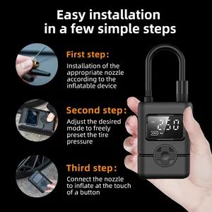 150psi Digital Car Air Compressor Fast Tire Inflator with LED Light & Auto Shutoff - Image 4