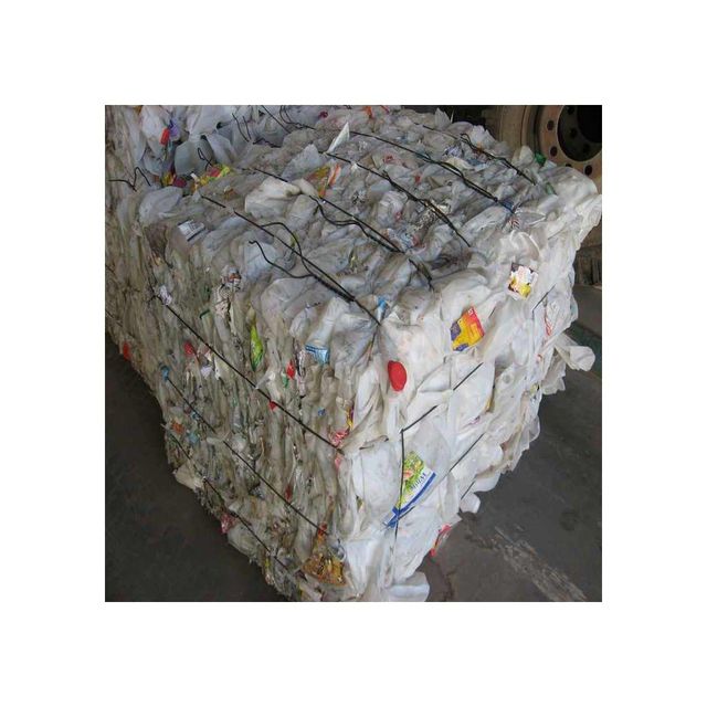 Premium HDPE milk bottle scrap available for bulk supply with clean material - Image 1