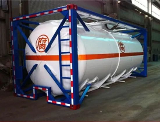 ISO 20FT 40FT Liquid Chemical Tanker Container Corrosive Tanker Storage - Image 1