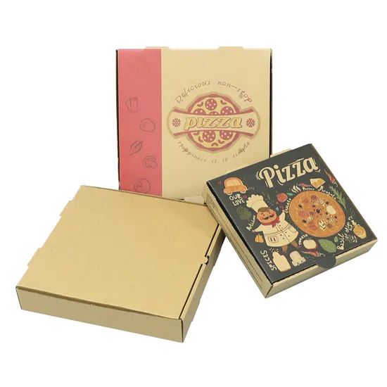 14inch Hot-Selling Pizza Box Custom Pizza Boxes Pizza Packaging Paper Box with Custom Logo - Image 2