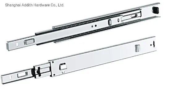3-Fold Steel Ball Bearing Drawer Slides/High Quality Soft Close Drawer Slide - Image 2