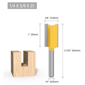 5PCS Straight Bit Router Bit Set Milling Cutter for Woodworking - Image 6