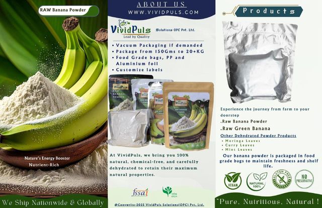 Dehydrated Natural green Banana Powder - Image 3
