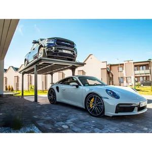 Space-Saving Stacked Car Lift System for Tight Garage Origin China Trademark HR Weight 1000 Kg Model NO. CK718 Moves Stationary - Image 5