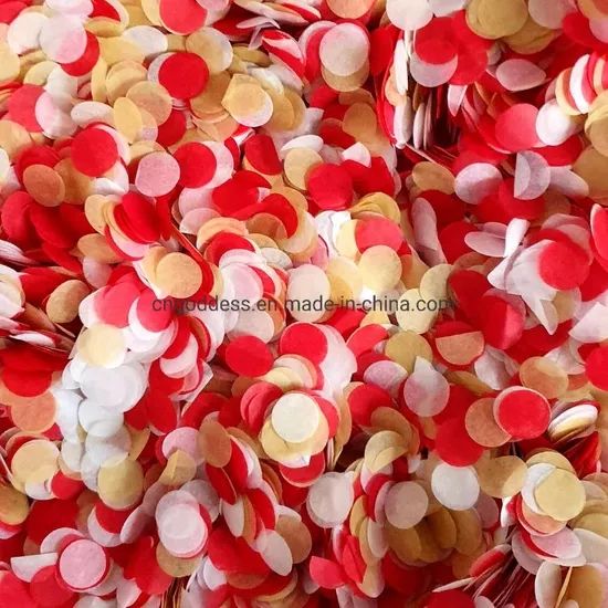 Round Tissue Confetti Circle Paper Wedding Holiday Party Decoration - Image 3