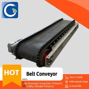 Conveyor System Machine Industrial Modular Flat Inclined Belt Conveyor - Image 1