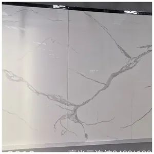 Calacatta White Large Format Porcelain Slabs for Countertops Origin China Surface Honed Thickness 12mm Size 3600？600mm HS Code 2518100000 - Image 5