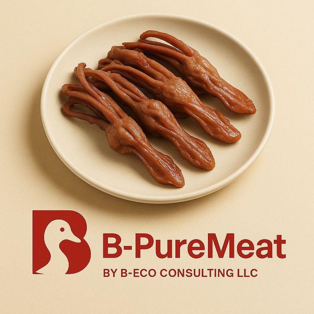 Duck Tongue Quality A Length ~5–7 Cm Odor Neutral, Fresh Duck Odor Storage Temperature -18°c Or Colder Color Natural Pink To Dark Red (raw State) - Image 1