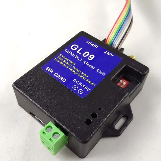 8 Alarm Input GSM Box for Security Alarm Origin China Model NO. GL09 Trademark WAFER Wiring Mode No Wire Receive Frequency GSM - Image 2