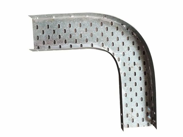 GI Pre-Galvanized Cable Tray Horizontal Bend, Size: 100 mm Material GI Size 100 mm Radius 50 mm Angle 90 Degree Shape - Image 2