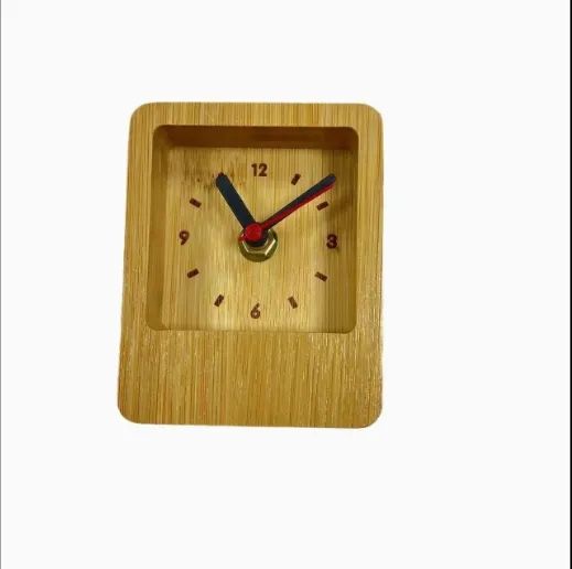 Unique Solid Wood Mini Desk Clocks Trademark Ebei HS Code 4421909090 Model NO. EB-A1205 Color Natural Color Origin Fujian China - Image 6
