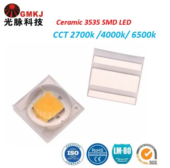 Ceramic SMD LED 3535 3V 1W 2W Power 3W Life 80000h Trademark GM IP Rating IP65 Beam Angle 120° Warranty 4 Years LED Chips - Image 3