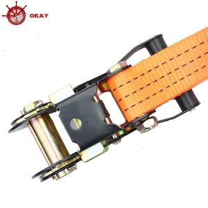 Polyester Ratchet Tie Strap for General Cargo Fixing and Truck Transport - Image 6