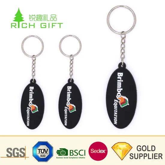 High Quality Custom Personalized Rubber Name Keyring 3D Soft PVC Keychain for Promotion - Image 2