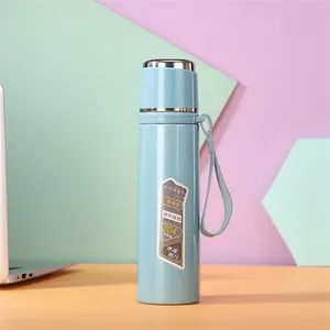 500ml Stainless Steel Thermos with Metal Coating Cover PP Color Pink Trademark OEM Style Outdoor Capacity 500ml Brand Name OEM/ODM - Image 3