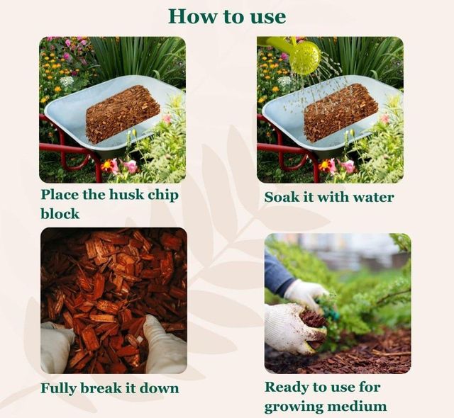 Indonesia coconut husk chip block 5kg - Image 3