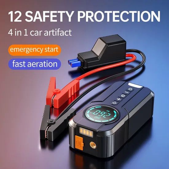 an 80W Emergency Device: Jump Starter, Tire Inflator, and Power Bank - Image 2