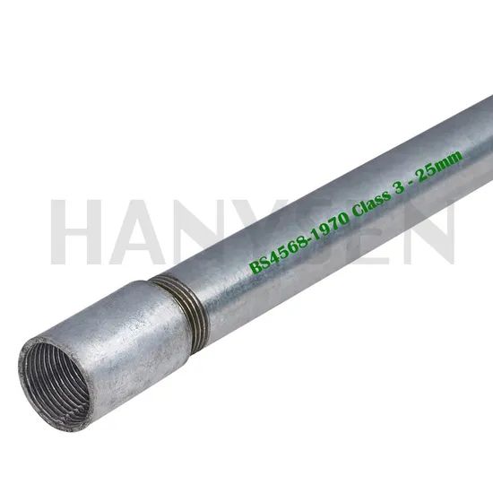BS 4568 Gi Electrical Cable Conduit Trademark HANYSEN Certification ISO Model NO. BSP4204 Length 3.75 Meter HS Code - Image 4