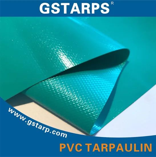 Vinyl Tarp Manufacturer PVC Coated Tarpaulin with Multiple Sizes for Truck Lumber Cover Material 550GSM 650GSM 680GSM Blue PVC Knife Coated Tarpaulin Fabric - Image 3