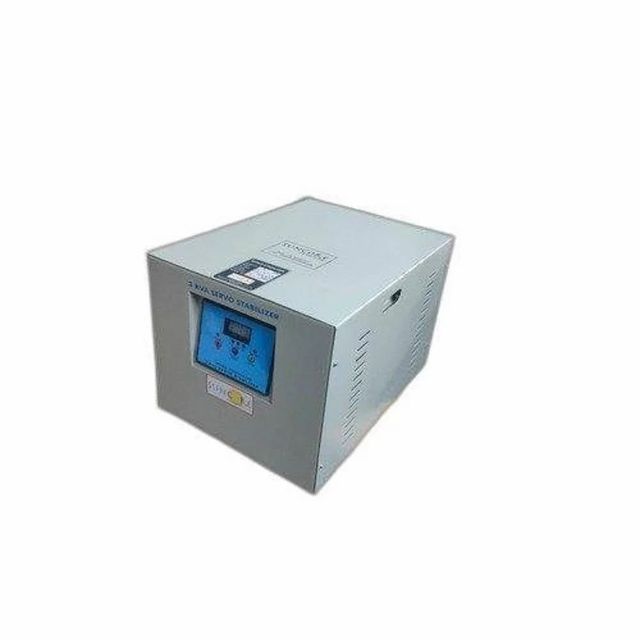 Single Phase Servo Stabilizer 230 Volts I Deal In New Only Power Rating 5 Kva Phase Single Phase Load capacity 10 KVA Cooling Type Air - Image 1