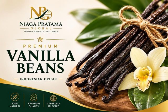 Premium Indonesian Vanilla Beans – Vanilla Planifolia Whole Pods, Natural Gourmet Quality - Image 1
