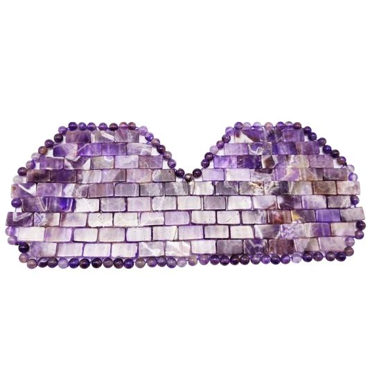 100% Natural Amethyst Eye Mask Skin Care Eye Massage Tool - Image 3
