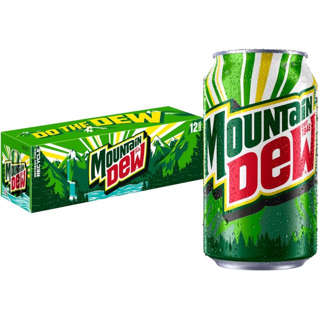 MOUNTAIN DEW REGULAR CN, 12OZ/12PKX2 - Image 1