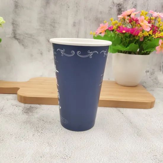 10. Customized Logo Design Paper Single Wall Double Wall Ripple Cup Paper GSM 300/320/350GSM+18PE Eco-Friendly Yes Style Creative - Image 4