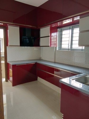 Sannidhi Acrylic Finished Modular Kitchens Style Modern Brand Sannidhi Door Finish Acrylic Carcase material Plywood Countertop Material Composite - Image 1