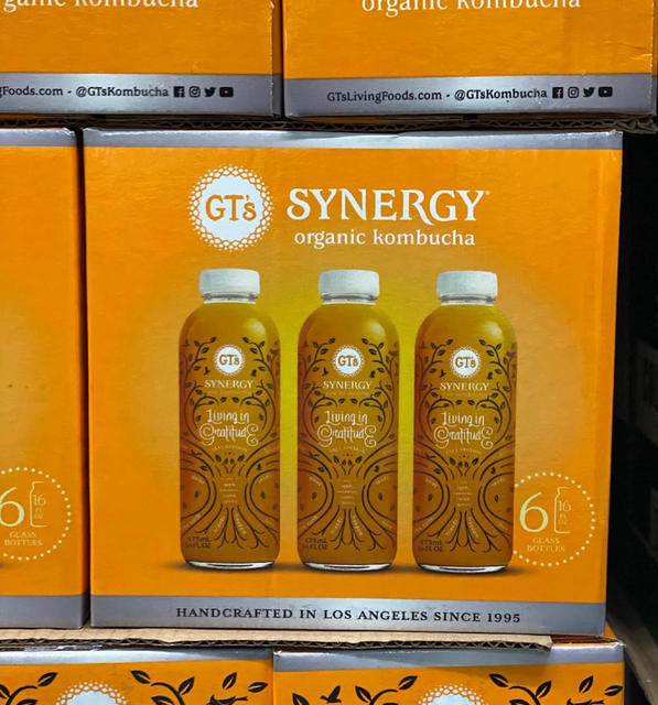PREMIUM GT’s Living Foods Synergy Organic Kombucha 250ml,480ml (Black Chia, Raspberry Chia, Cherry Chia, Peach Mango) SALE - Image 1