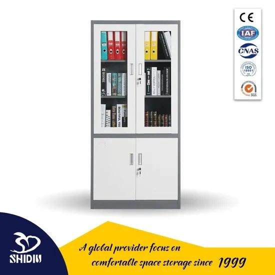 Factory Direct Multi-Function File Cupboard Office Bookcase with Glass Doors - Image 6