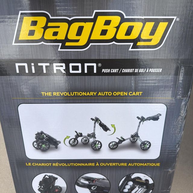 NEW BagBoy Golf 2026 Nitron Push / Pull Cart BagBoy - Graphite - Image 1