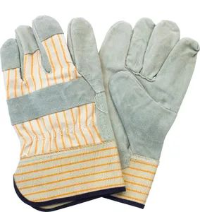 Split Cow Leather Work Gloves - Image 2
