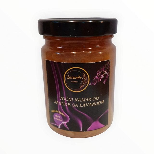 Apple & Lavender Natural Handmade Jam 160g Packaging Glass jar Specification Contains 100g of apples per 100g of finished - Image 1