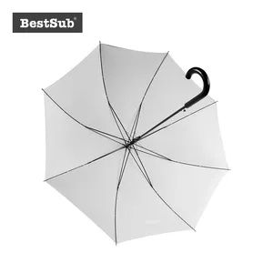 23 Inch White Promotional Umbrella STUM23W  - Image 4